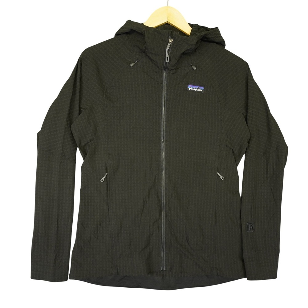 Patagonia R1 TechFace Hoody Womens Small Black Full Zip Technical Jacket Hooded